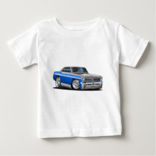 T-shirt Pour Bébé Voiture Bleu-Grise de nova de Chevy