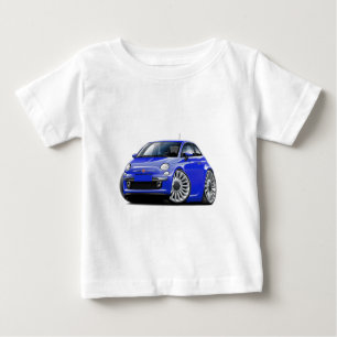 T-shirt Pour Bébé Voiture bleue Fiat 500