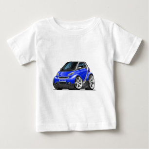 T-shirt Pour Bébé Voiture bleue intelligente