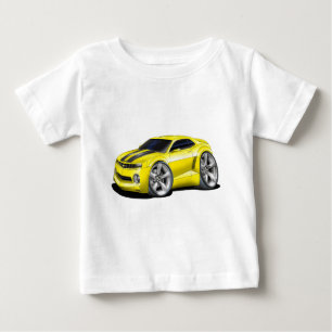 T-shirt Pour Bébé Voiture Camaro Jaune-Noire 2010-11