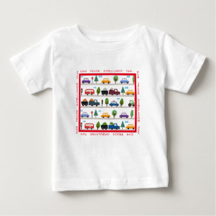 T-shirt Pour Bébé Voiture, Camion, Ambulance, Taxi Baby Toddler T-sh