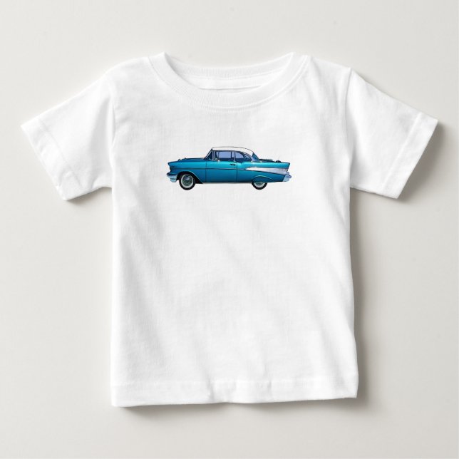 T-shirt Pour Bébé Voiture classique Chevy 1957 BelAire (Devant)