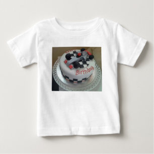 T-shirt Pour Bébé voiture de course d'anniversaire heureuse