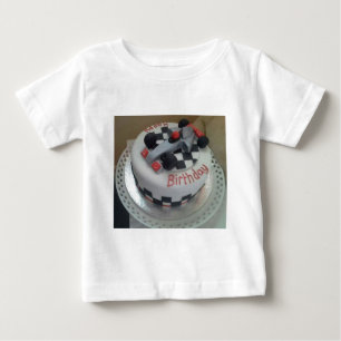 T-shirt Pour Bébé voiture de course d'anniversaire heureuse