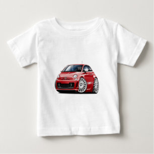 T-shirt Pour Bébé Voiture de rouge de Fiat 500 Abarth