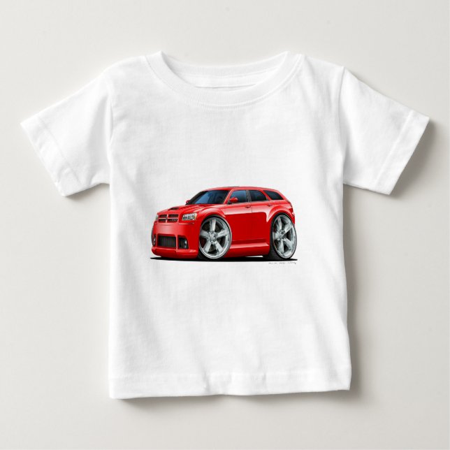 T-shirt Pour Bébé Voiture de rouge de magnum de Dodge (Devant)