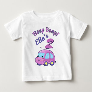 T-shirt Pour Bébé Voiture Kawaii