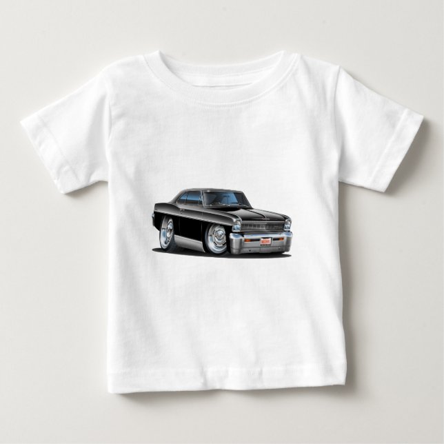 T-shirt Pour Bébé Voiture Nova Black 1966-67 (Devant)