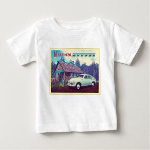 T-shirt Pour Bébé Voiture Russe Et Dacha