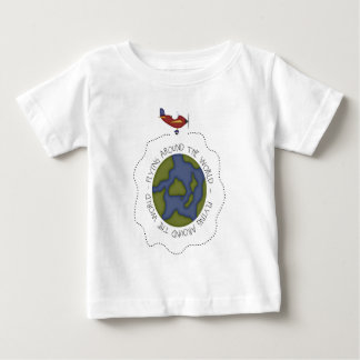 T-shirt Pour Bébé Voler autour du monde