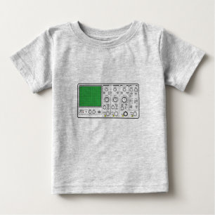 T-shirt Pour Bébé Volet du diagramme Oscilloscope générique du panne