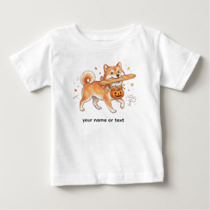 T-shirt Pour Bébé Voleur de Boulangerie Shiba Inu - Chien Mignon por