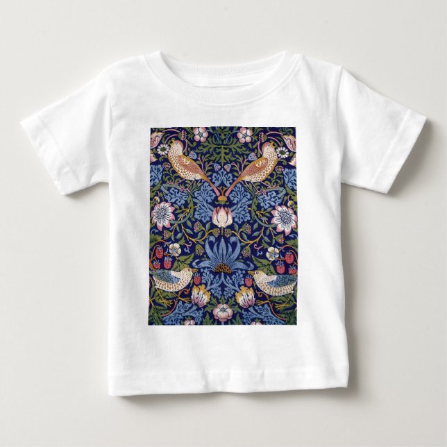 T-shirt Pour Bébé Voleur de fraise de William Morris (Devant)