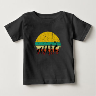 T-shirt Pour Bébé Volleyball - Évolution du joueur de volley-ball