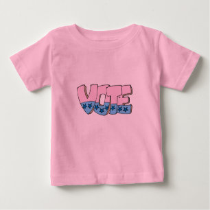 T-shirt Pour Bébé Vote avec Stars -