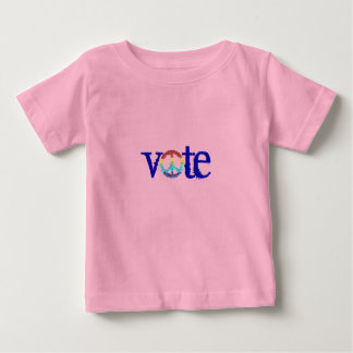 T-shirt Pour Bébé "vote" bébé tee