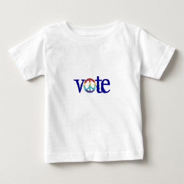 T-shirt Pour Bébé "vote" bébé tee (Devant)