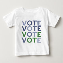VOTEZ dans des nuances de bleu et de vert
