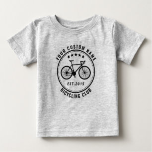T-shirt Pour Bébé Votre club de vélos ou votre nom d'emplacement Pe