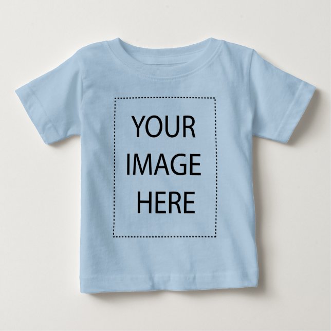 T-shirt Pour Bébé Votre image ici blanc  (Devant)