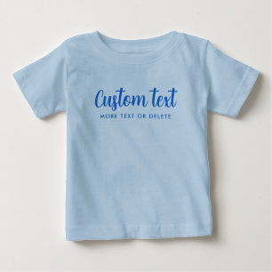 T-shirt Pour Bébé Votre modèle de script de photo de texte personnal