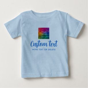 T-shirt Pour Bébé Votre texte personnalisé Importer une photo Jersey