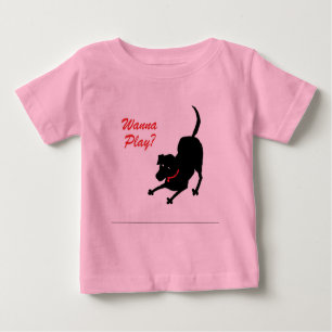 T-shirt Pour Bébé Voulez jouer la chemise