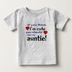 T-shirt Pour Bébé Vous devriez voir mes Tantes amour coeur bébé t-sh