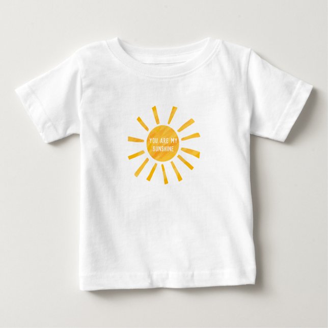 T-shirt Pour Bébé Vous Êtes Ma Chemise Sunshine (Devant)