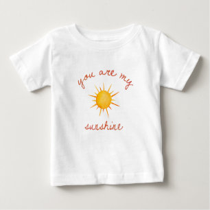 T-shirt Pour Bébé Vous Êtes Mon Citation D'Art Sunshine