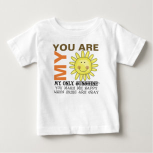 T-shirt Pour Bébé Vous êtes mon soleil