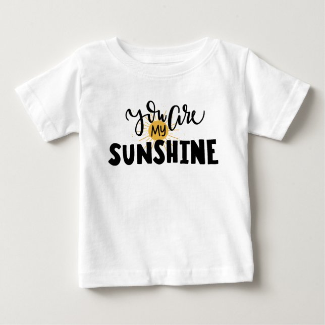 T-shirt Pour Bébé Vous êtes mon soleil (Devant)