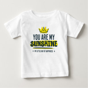 T-shirt Pour Bébé Vous êtes mon soleil Citation Inspirante Mignonne