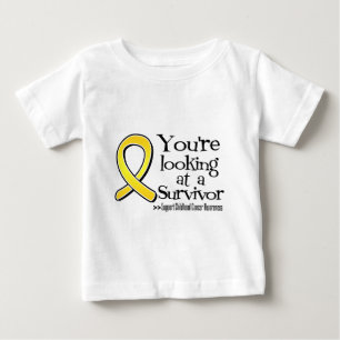 T-shirt Pour Bébé Vous regardez un survivant de Cancer d'enfance