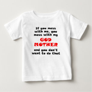 T-shirt Pour Bébé Vous salissez avec ma marraine