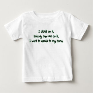 T-shirt Pour Bébé Vous voulez parler à Nona