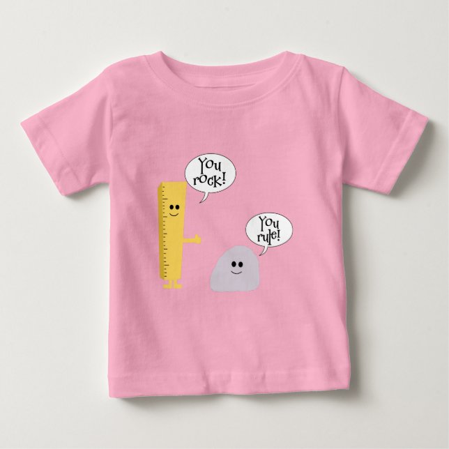 T-shirt Pour Bébé Vous vous basculez règle (Devant)