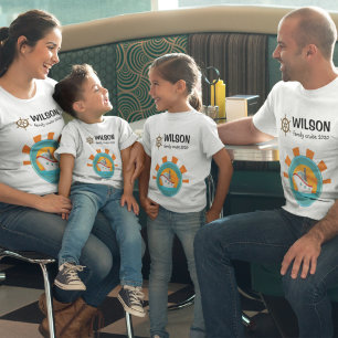 T-shirt Pour Bébé Voyage de jumelage de croisière en famille
