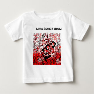 T-shirt Pour Bébé Voyage de la musique-Rouge_