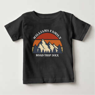 T-shirt Pour Bébé Voyage en famille Vacances Montagnes Réunion perso