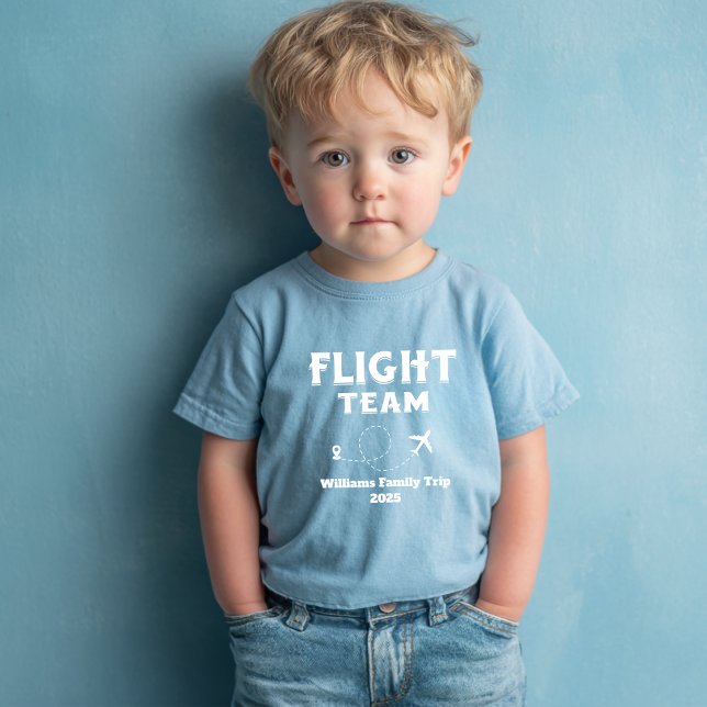 T-shirt Pour Bébé Voyage Équipe de vol Vacances en famille Enterreme (Créateur téléchargé)