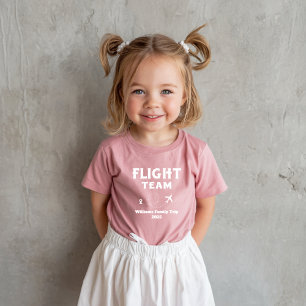 T-shirt Pour Bébé Voyage Équipe de vol Vacances en famille Enterreme