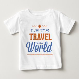 T-shirt Pour Bébé Voyageons dans le monde