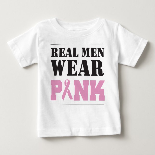 T-shirt Pour Bébé Vrai rose de vêtements pour hommes (Devant)