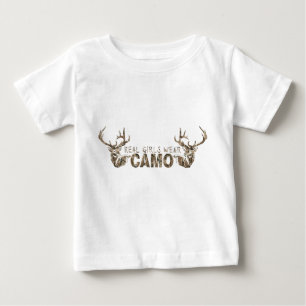 T-SHIRT POUR BÉBÉ VRAI USAGE CAMO DE FILLES