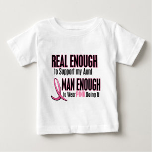 T-shirt Pour Bébé Vraie Assez D'Homme Assez 1 Tante Cancer Du Sein