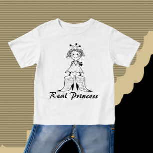 T-shirt Pour Bébé Vraie princesse