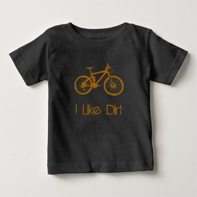 T-shirt Pour Bébé VTT Dirt (Devant)