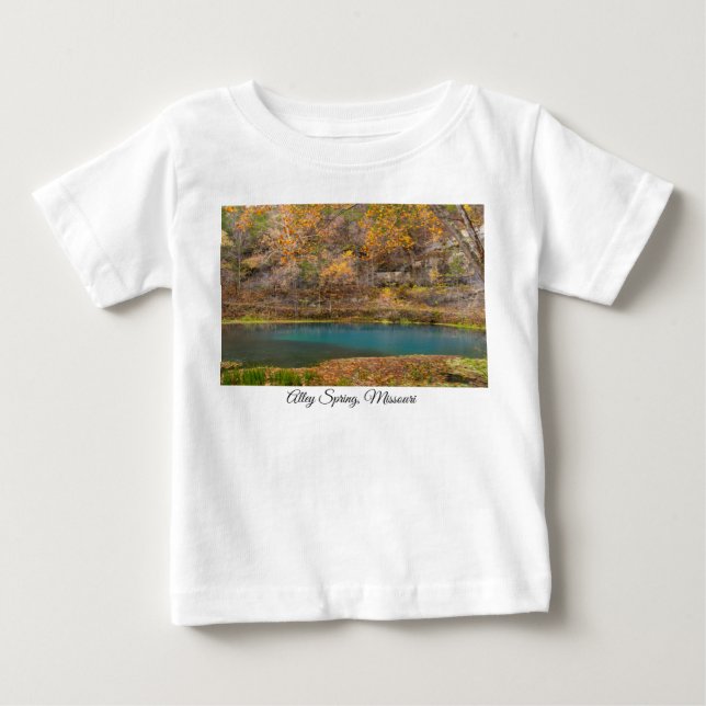 T-shirt pour bébé vue printemps de l'allée (Devant)