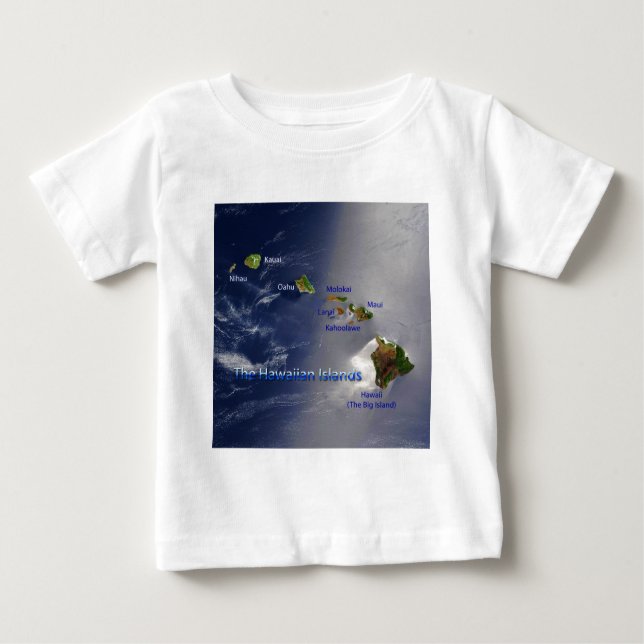 T-shirt Pour Bébé Vue sur les îles Hawaiiennes (Devant)